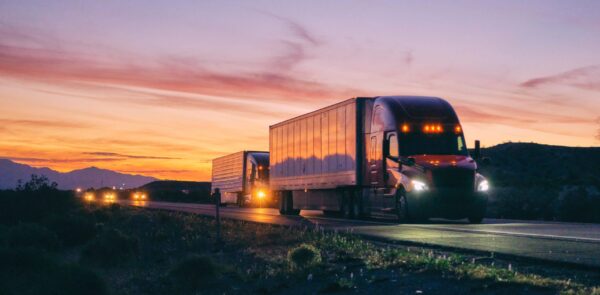 trucks on highway