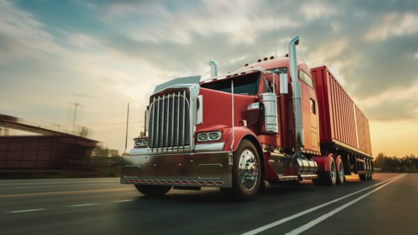 truck on highway