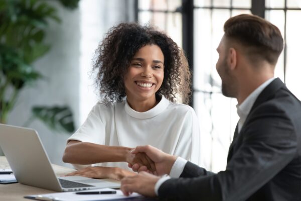 business partners handshake