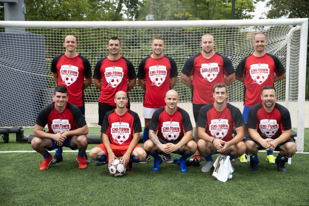 Tesla Expedite INC team at Triumph's Chi-Town showdown soccer tournament in Chicago