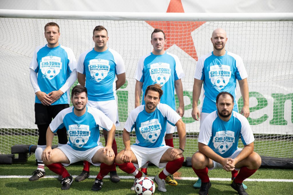 Crow Logistics team at Triumph's Chi-Town showdown soccer tournament in Chicago